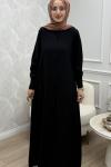 Afra Elbise Siyah Siyah