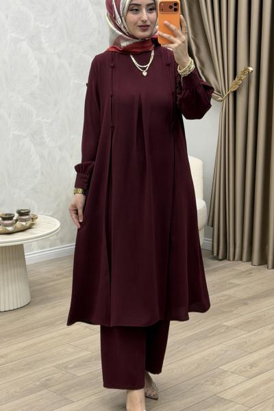 Ahsen Takım Bordo Bordo