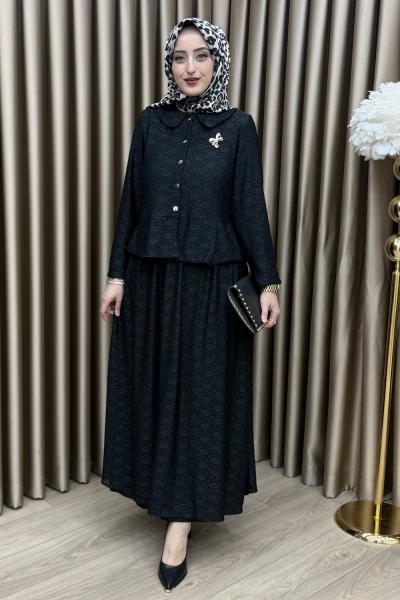 Amora Etek Takım Siyah Siyah