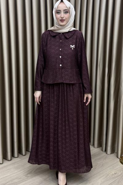 Amora Etek Takım Bordo Bordo