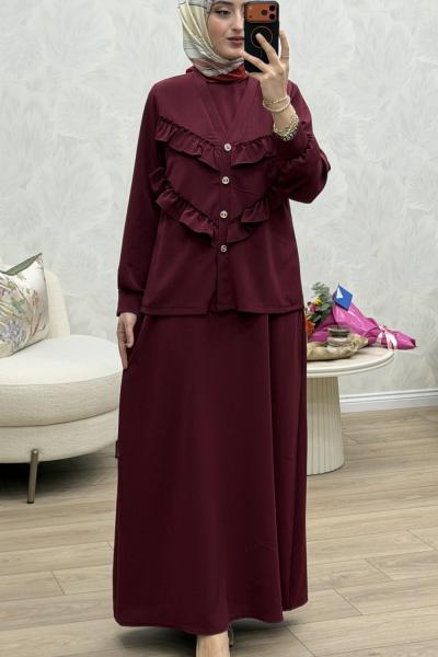 Arzu Elbise Bordo Bordo