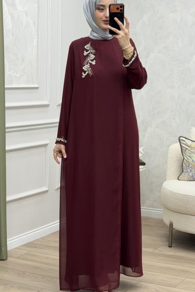 Asil Abiye Bordo Bordo