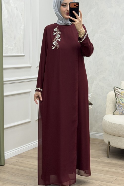 Asil Abiye Bordo Bordo