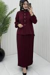 Asya Etekli Takım Bordo Bordo