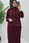 Asya Etekli Takım Bordo Bordo