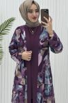 Bahar 3 lü Takım Mürdüm Mürdüm