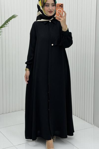 Başak Ferace Siyah Siyah