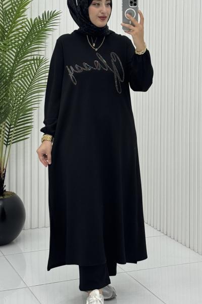 Beliz Takım Siyah Siyah