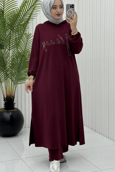 Beliz Takım Bordo Bordo