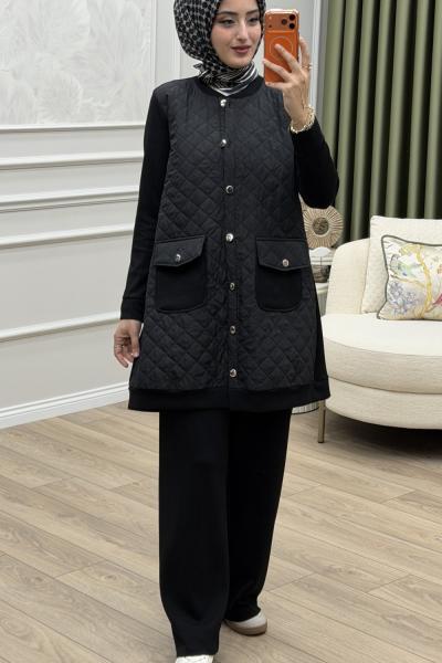 Belma Takım Siyah Siyah