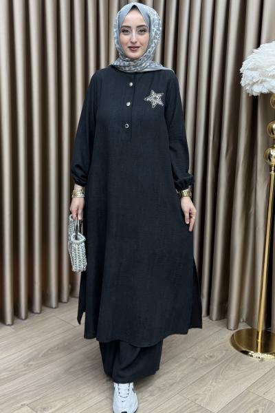 Birce Takım Siyah Siyah