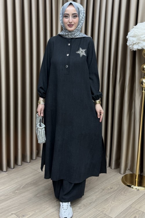 Birce Takım Siyah Siyah