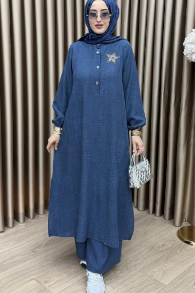 Birce Takım İndigo indigo mavi