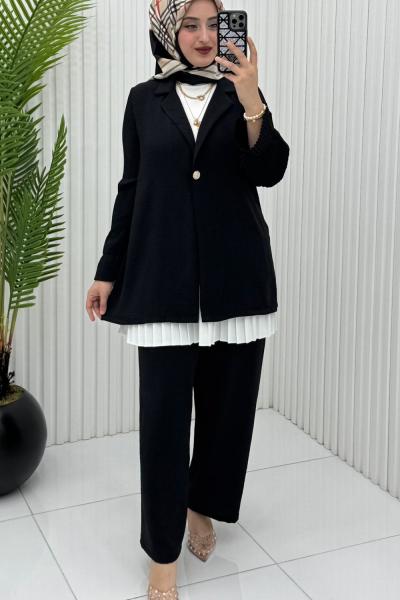 Burcu Takım Siyah Siyah