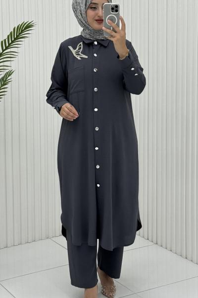 Cansu Takım Antrasit Antrasit