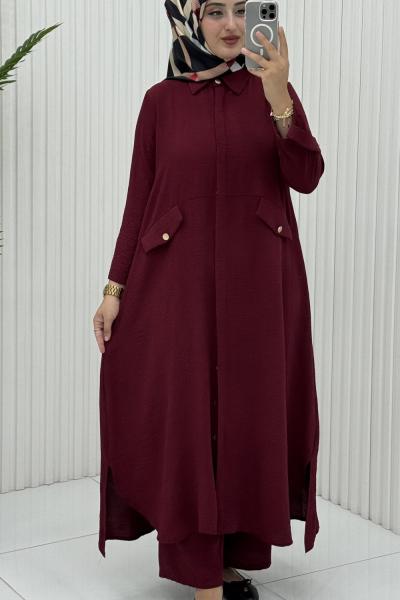 Cemre Takım Bordo Bordo