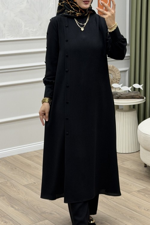 Çiğdem Takım Siyah Siyah