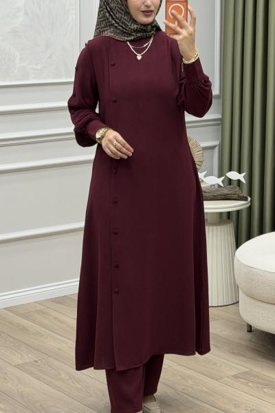 Çiğdem Takım Bordo Bordo