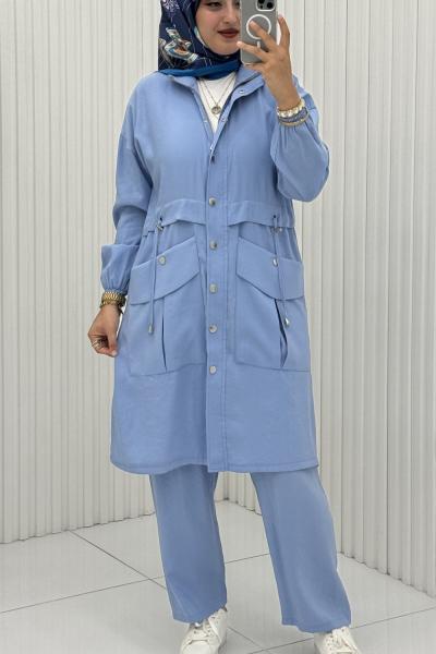 Didem Takım İndigo indigo mavi