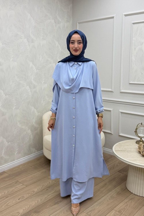 Dilara Takım Buz Mavisi buz mavisi