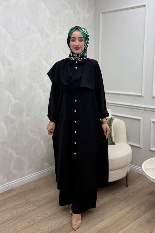 Dilara Takım Siyah Siyah