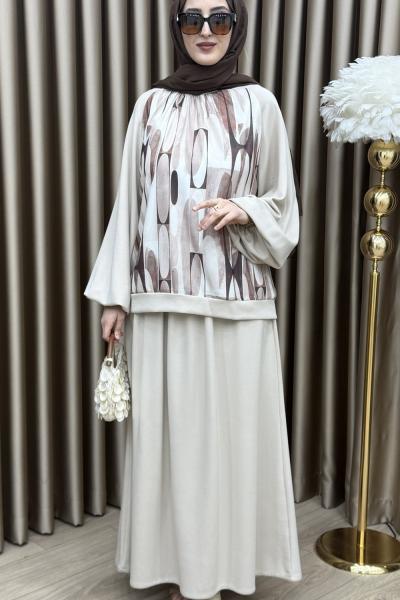 Dora Etek Takım Krem Krem