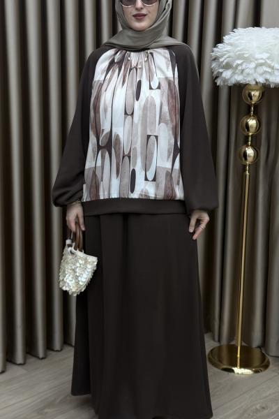 Dora Etek Takım Kahverengi Kahverengi