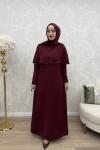 Elmas Abiye Bordo Bordo