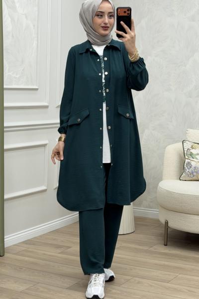 Elvis 3 lü Takım Petrol Yeşili Petrol Yeşili