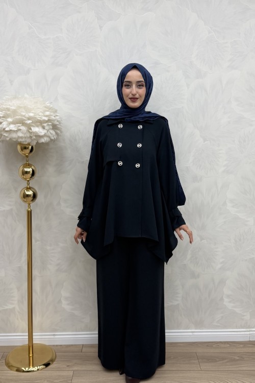 Emel Ceket Takım Lacivert Lacivert
