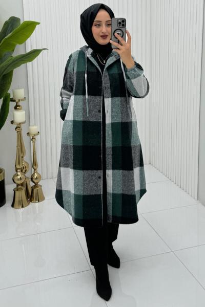 Emel Oduncu Gömlek Zümrüt Zümrüt