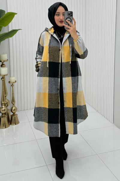 Emel Oduncu Gömlek Sarı Sarı