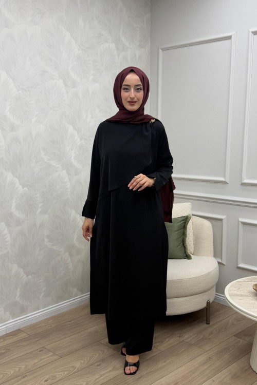 Esila Takım Siyah Siyah