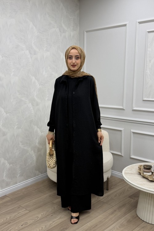 Eva 3 Lü Takım Siyah Siyah