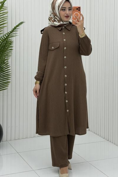 Funda Takım Kahverengi Kahverengi