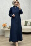 Göksu Ferace Elbise Lacivert Lacivert