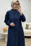 Göksu Ferace Elbise Lacivert Lacivert