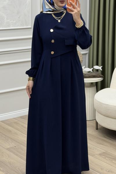 Gönül Elbise Lacivert Lacivert