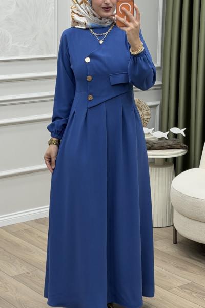 Gönül Elbise İndigo indigo mavi