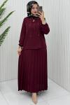 Hale Etek Takım Bordo Bordo