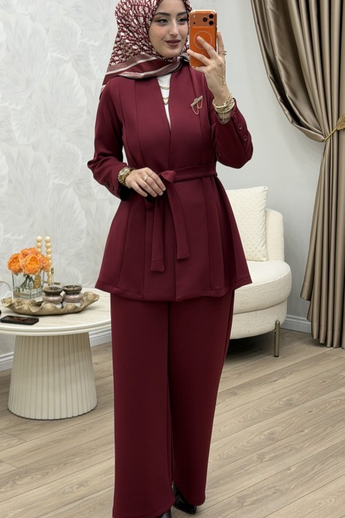 Helin Takım Bordo Bordo
