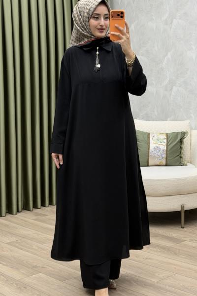 Hicran Takım Siyah Siyah