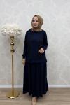 Hülya Etek Takım Lacivert Lacivert