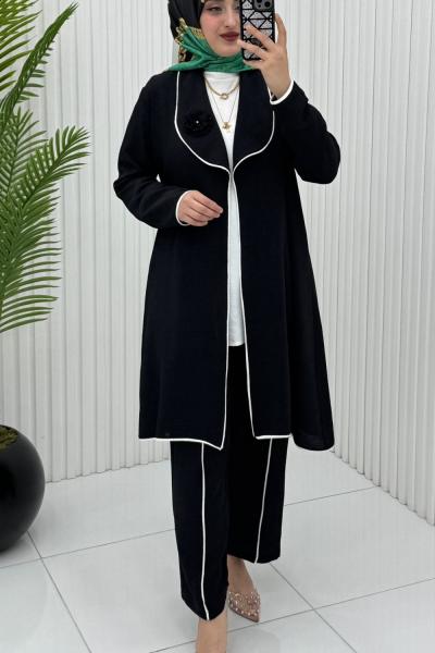 İkra 3 lü Takım Siyah Siyah