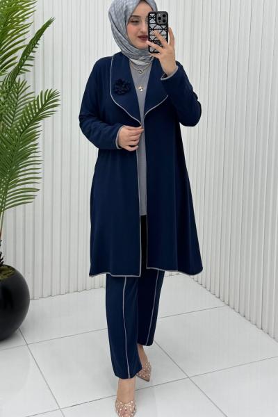 İkra 3 lü Takım Lacivert Lacivert