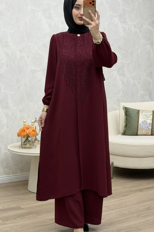 İmran Takım Bordo Bordo