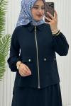 İrem Etek Takım Lacivert Lacivert