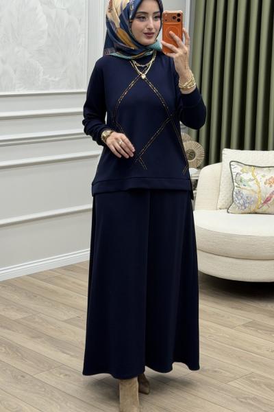 Irmak Etek Takım Lacivert Lacivert