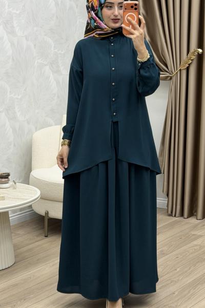 Laçin Etek Takım Zümrüt Zümrüt