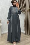 Lale Elbise Gri Gri